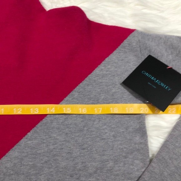 Cynthia rowley pink and grey sweater - Picture 3 of 6